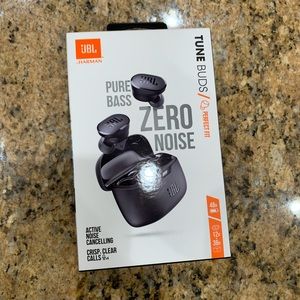 JBL - Tune Buds True Wireless Noise Cancelling Earbuds - Black